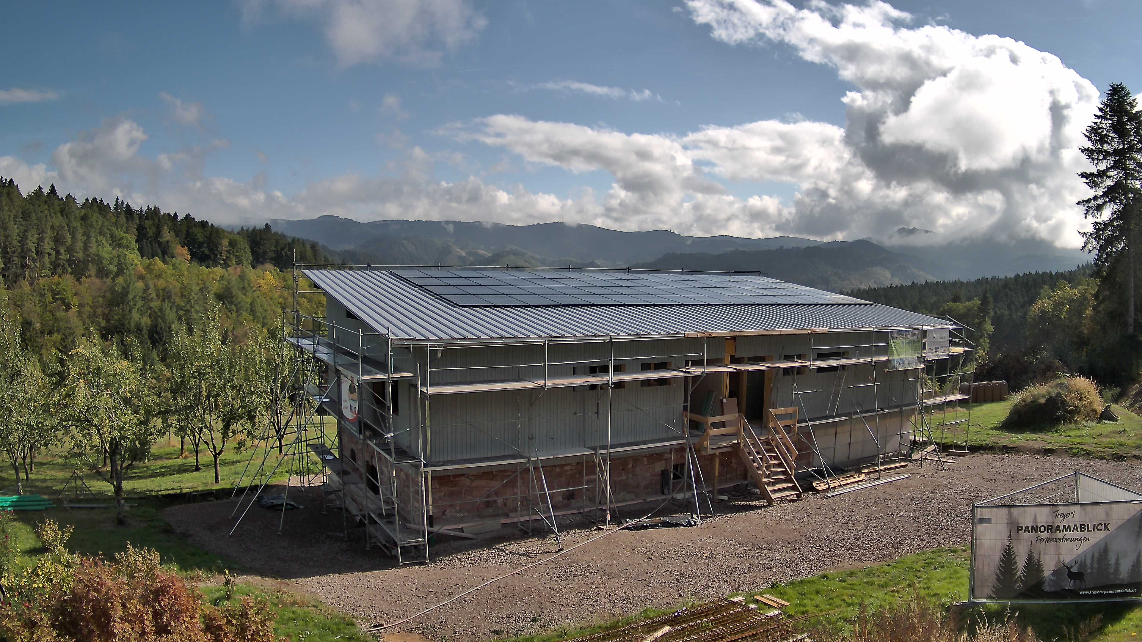Aktuelles Webcam-Bild der Baustelle Treyers Panoramablick