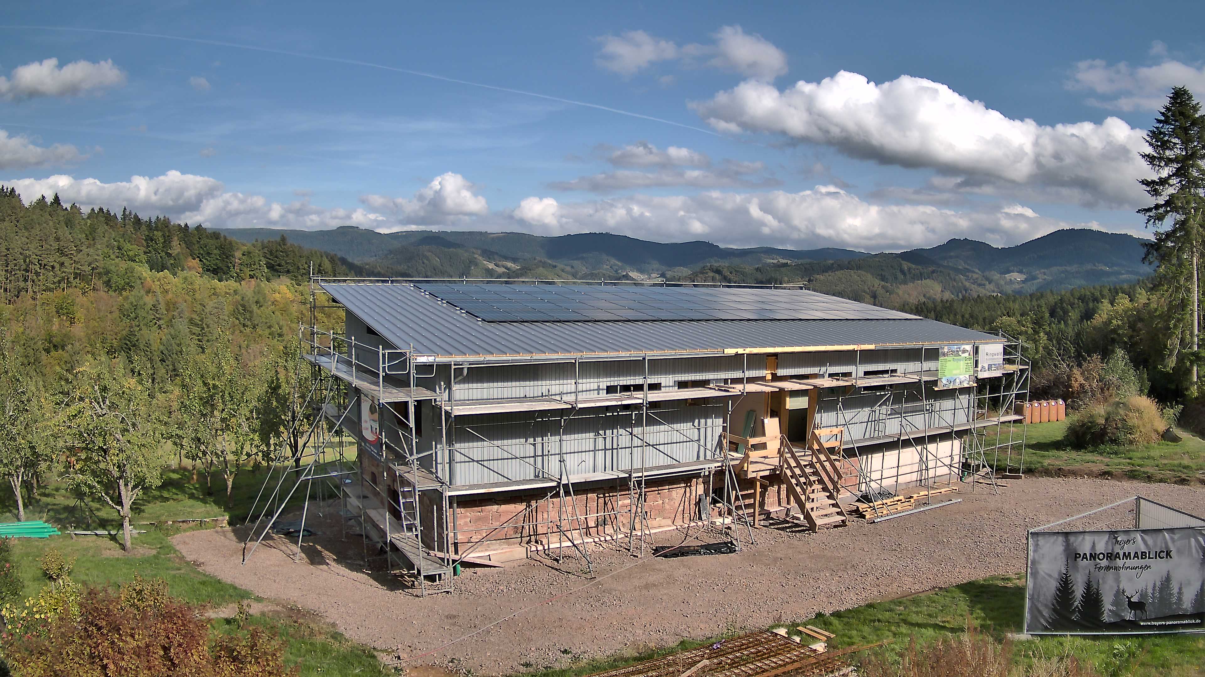 Aktuelles Webcam-Bild der Baustelle Treyers Panoramablick