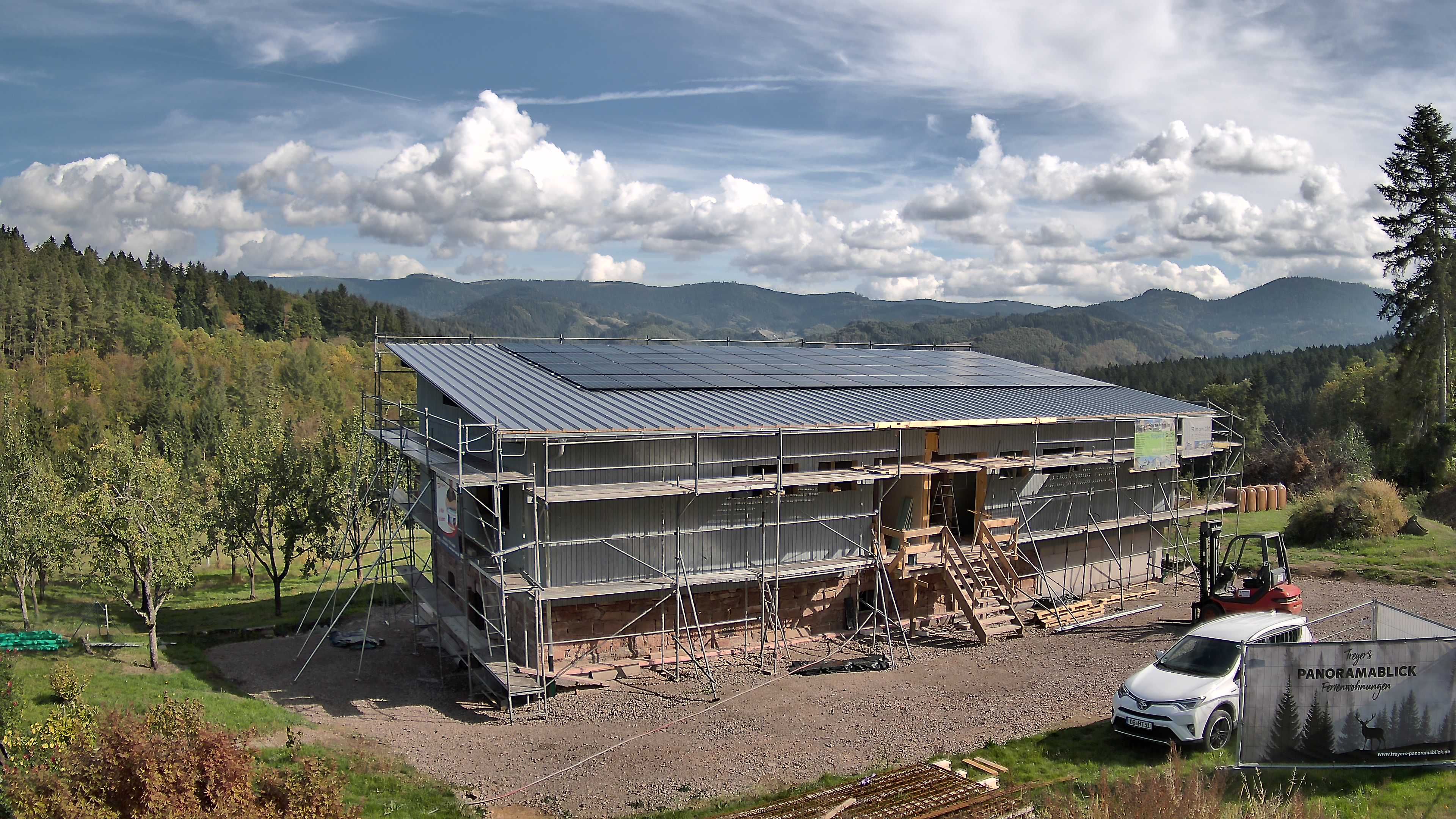 Aktuelles Webcam-Bild der Baustelle Treyers Panoramablick
