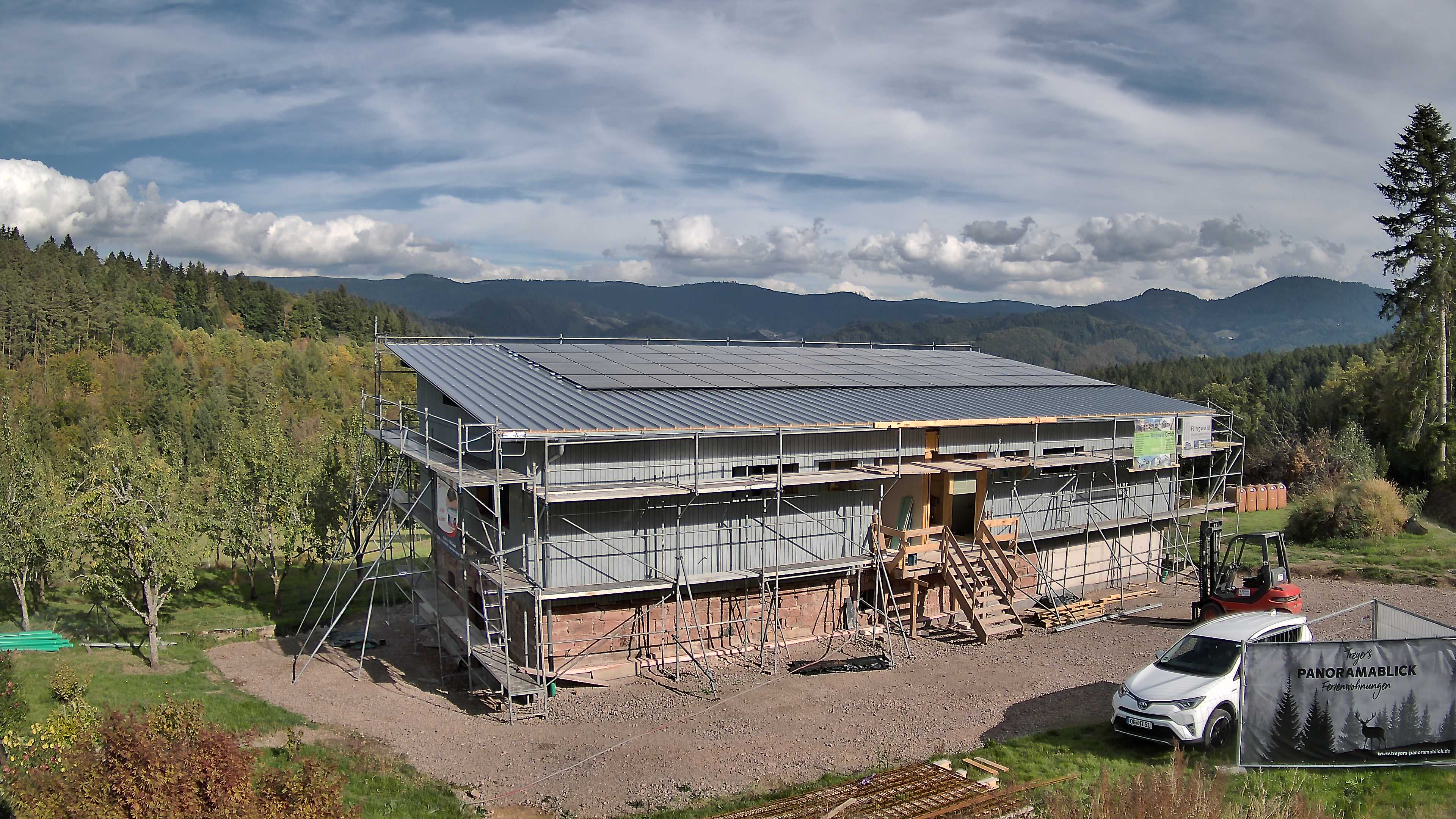 Aktuelles Webcam-Bild der Baustelle Treyers Panoramablick