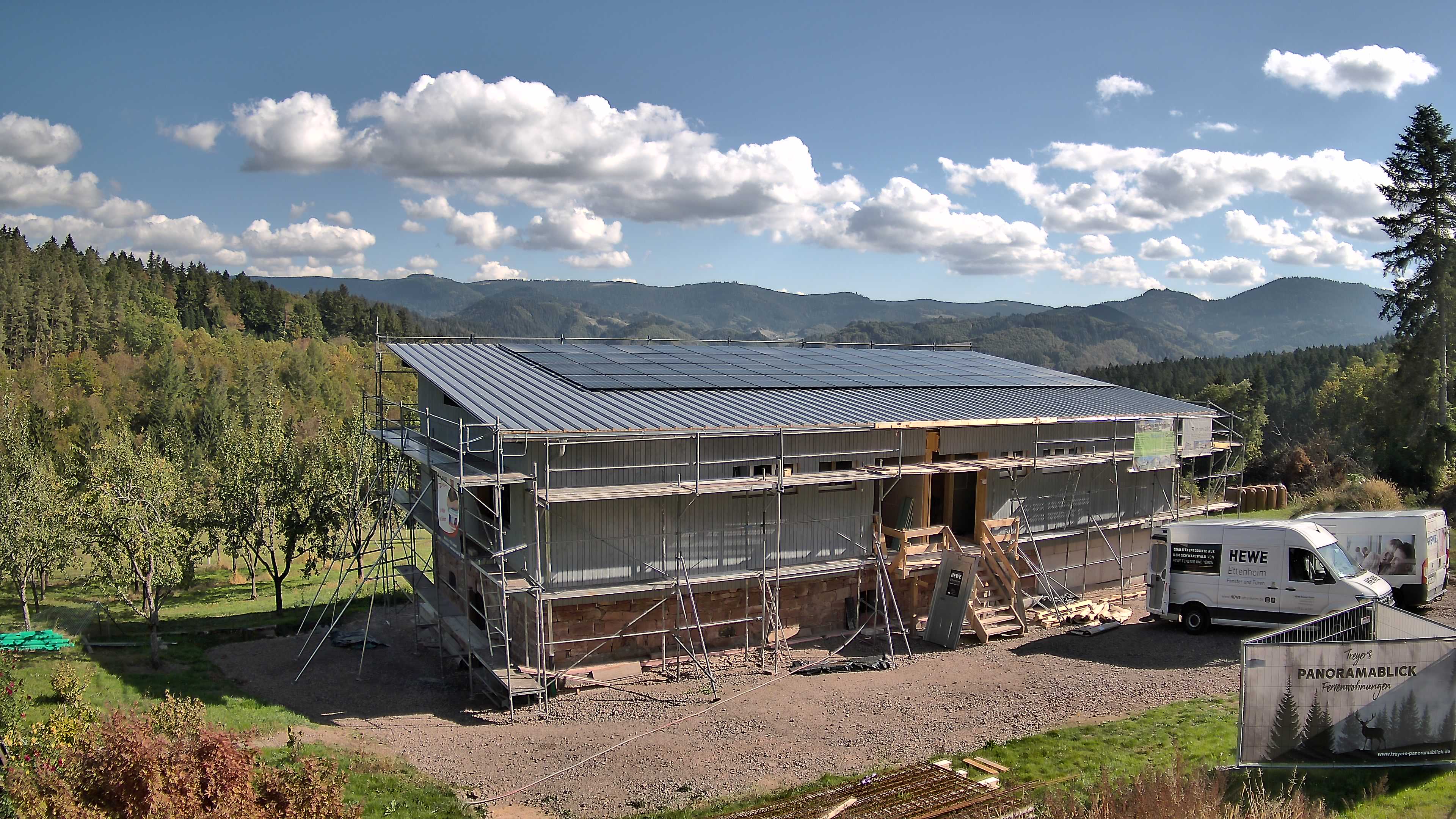 Aktuelles Webcam-Bild der Baustelle Treyers Panoramablick