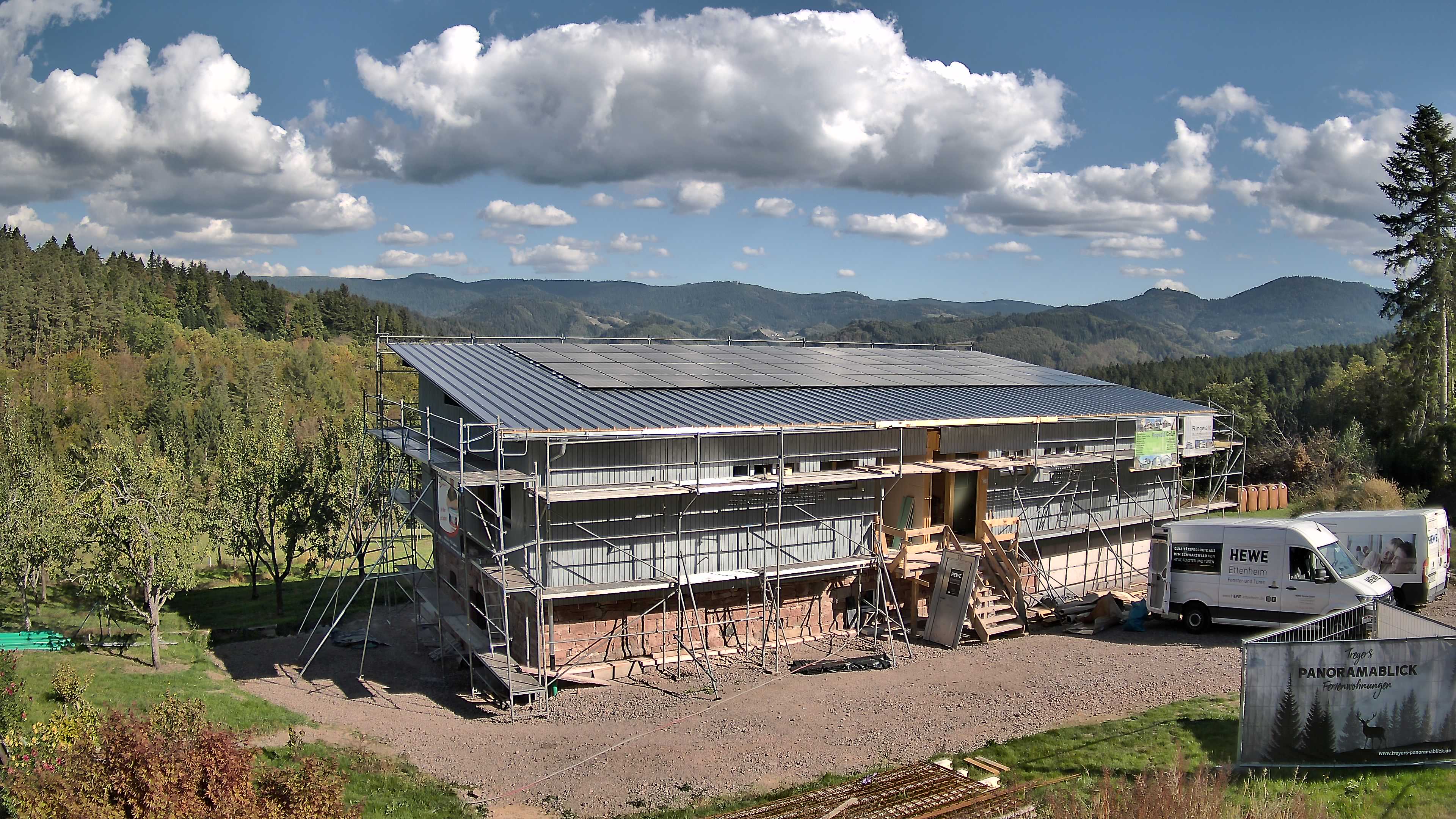 Aktuelles Webcam-Bild der Baustelle Treyers Panoramablick