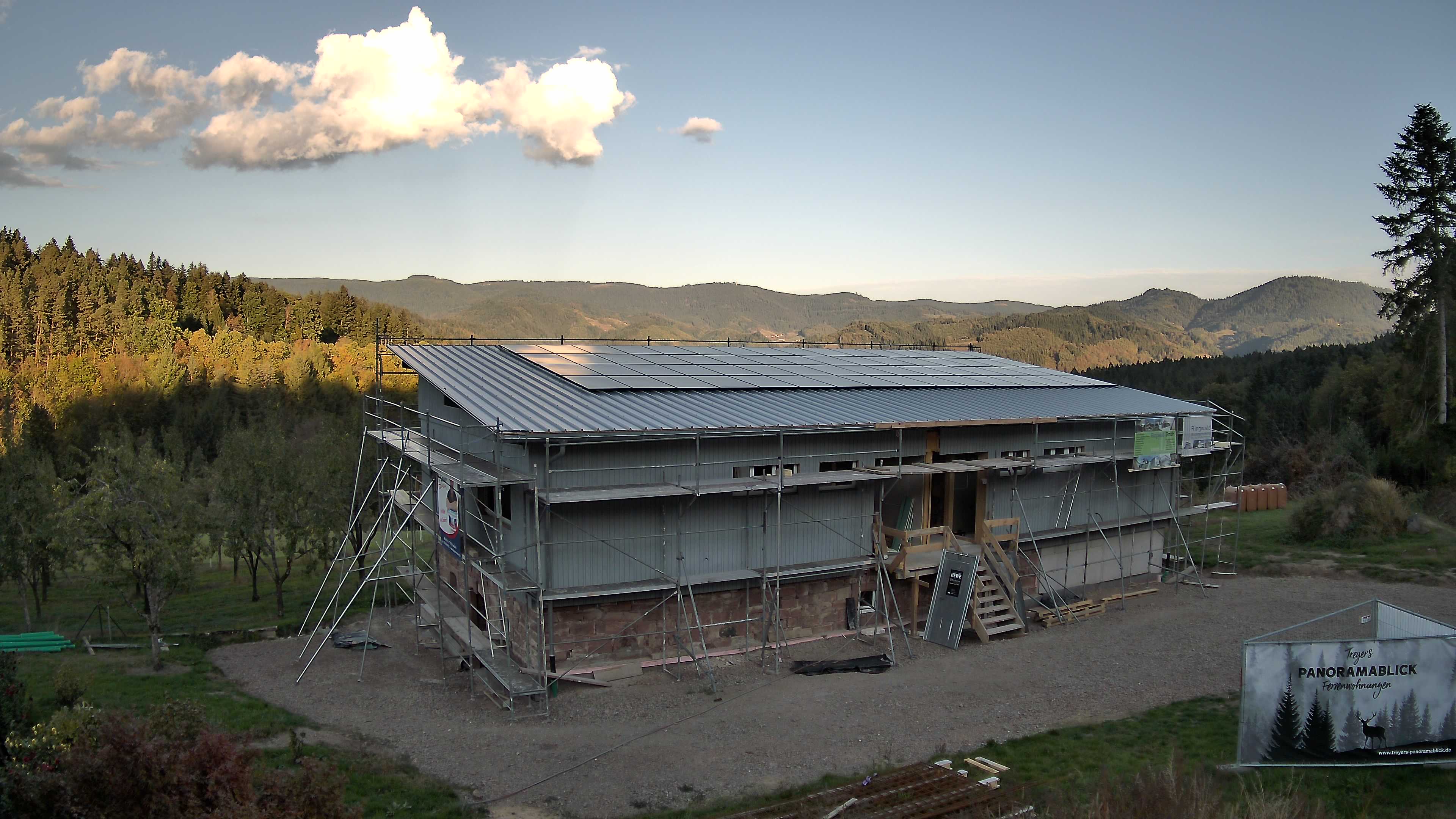 Aktuelles Webcam-Bild der Baustelle Treyers Panoramablick