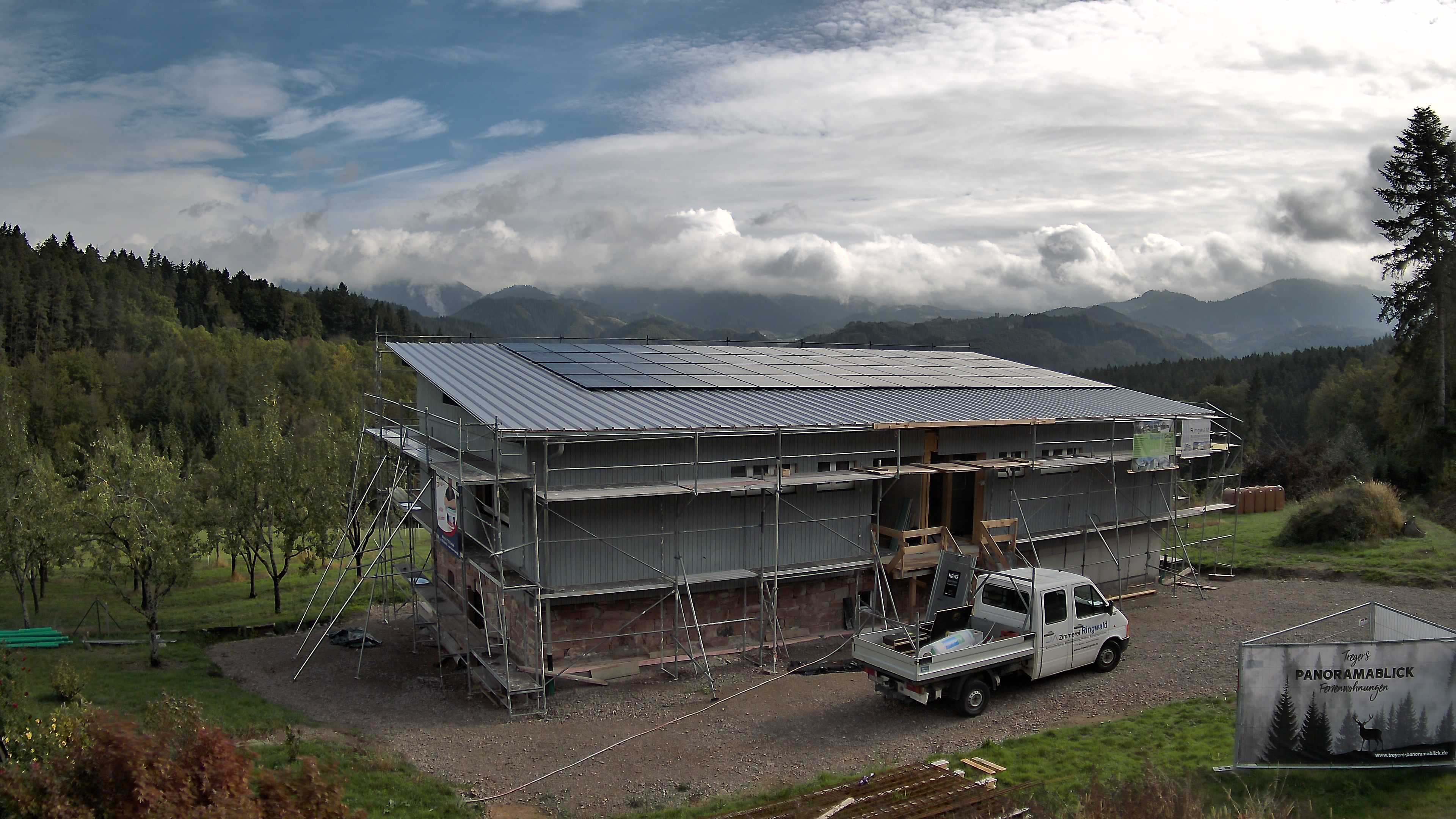 Aktuelles Webcam-Bild der Baustelle Treyers Panoramablick