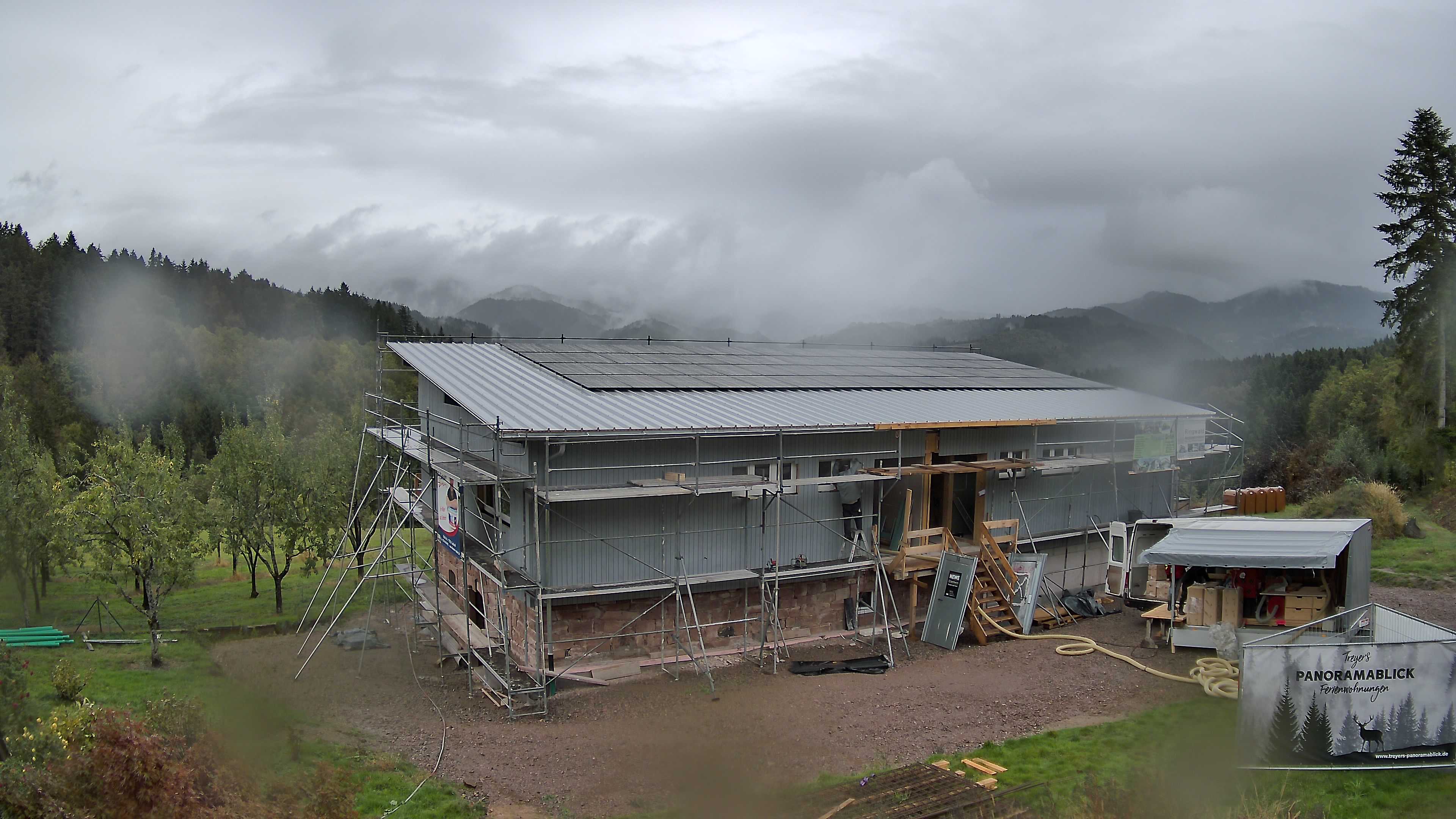 Aktuelles Webcam-Bild der Baustelle Treyers Panoramablick