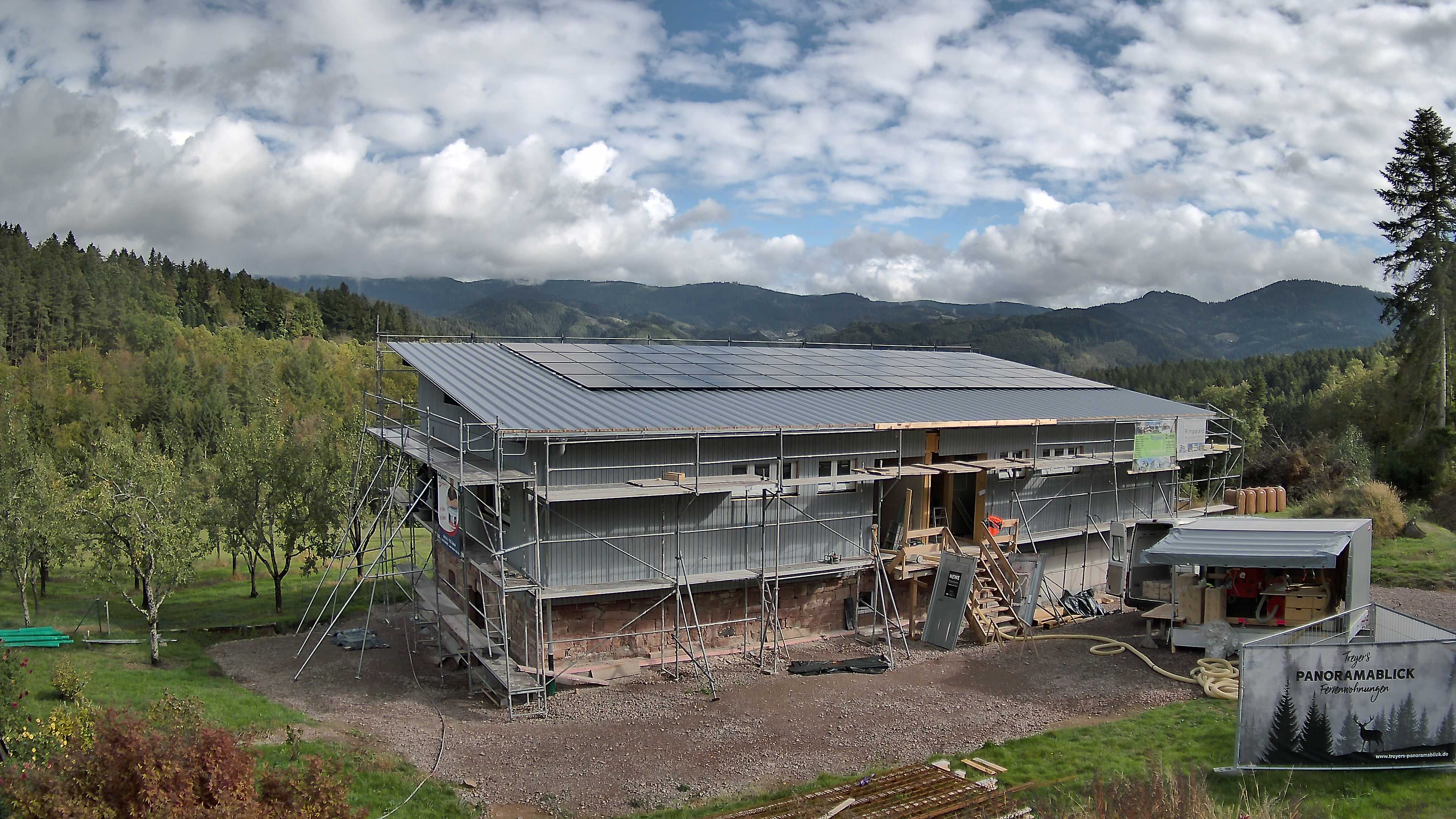Aktuelles Webcam-Bild der Baustelle Treyers Panoramablick