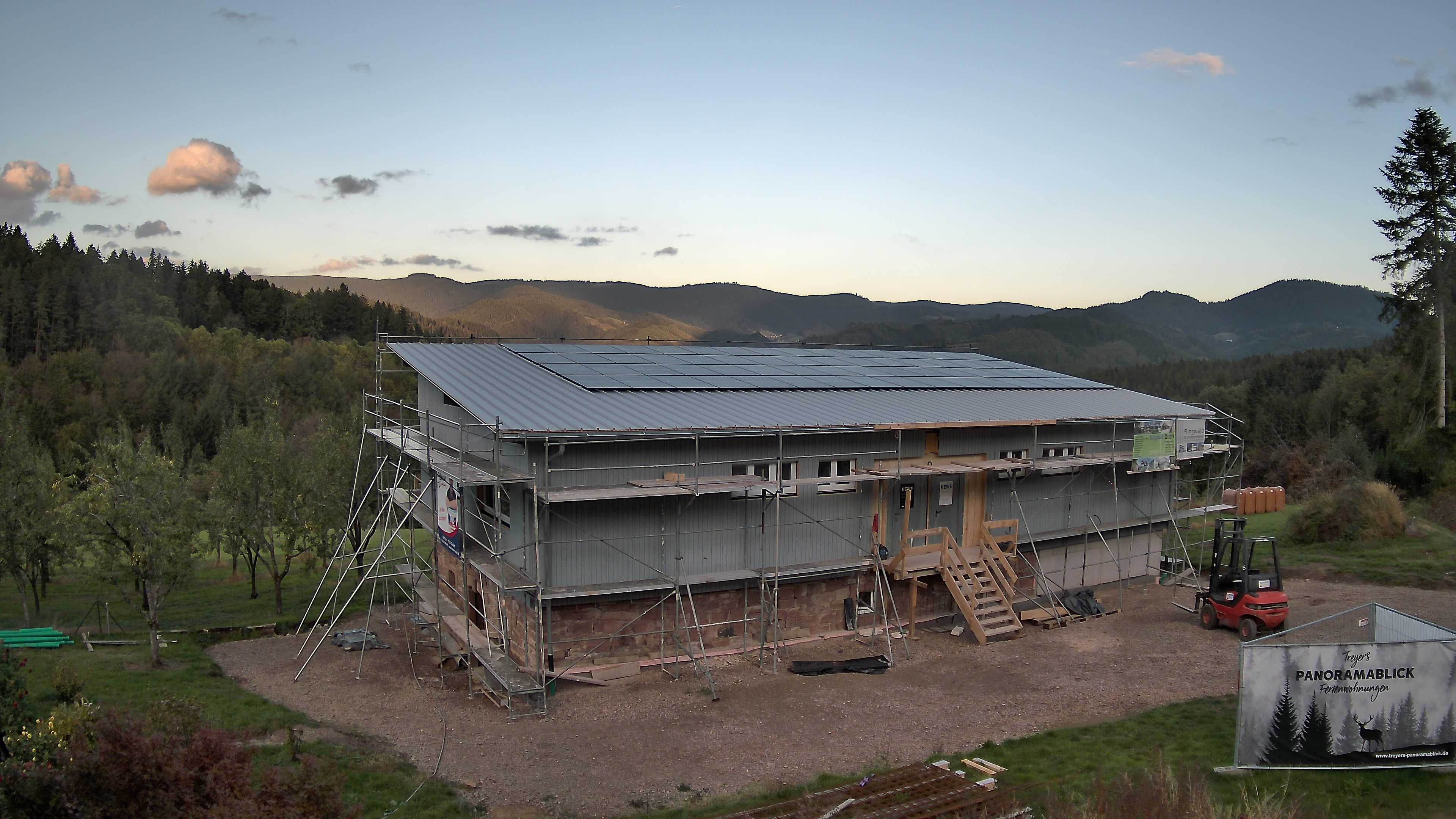 Aktuelles Webcam-Bild der Baustelle Treyers Panoramablick